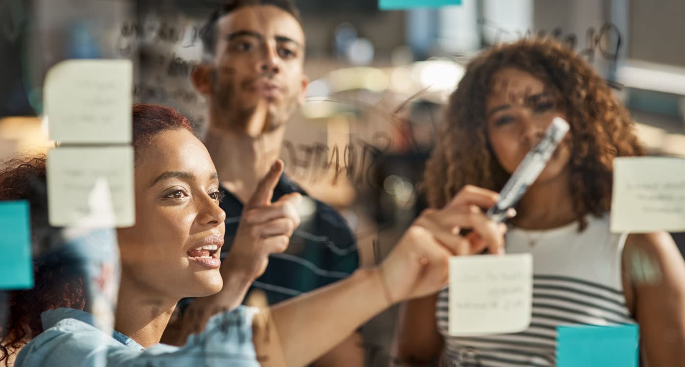 Team at brand workshop